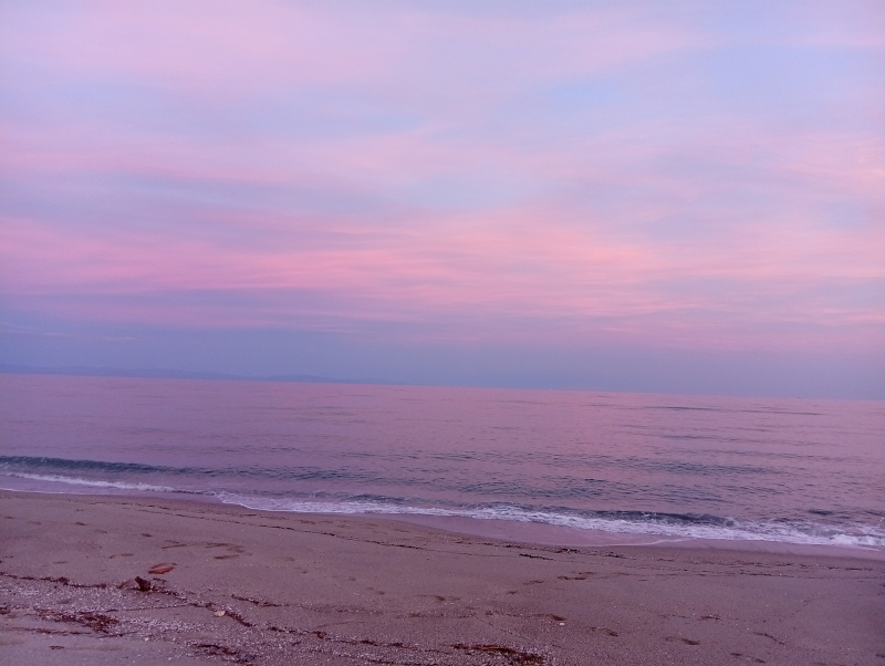 Beads Under New Moon Sky