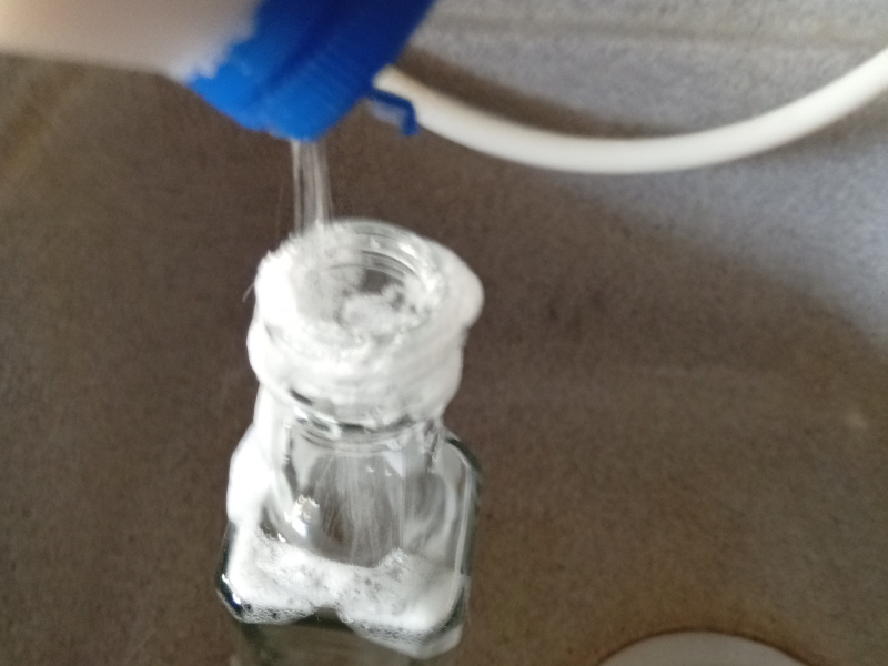 Cleansing the Glass Bottles